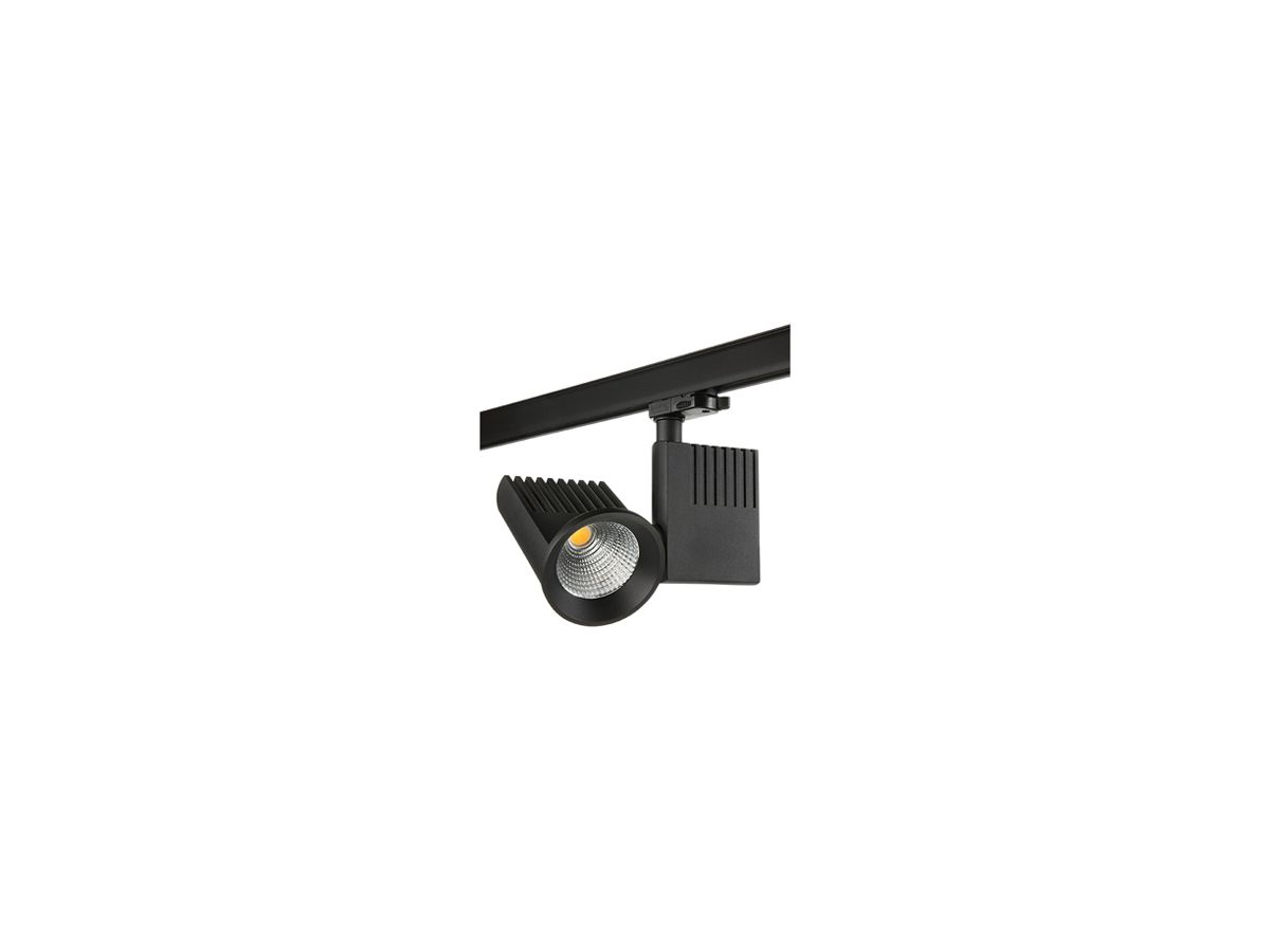 LED-Spot SG Zip Pro 40W 3370lm 3000K MB DALI AD3PH Ø100×218×100×146mm schwarz