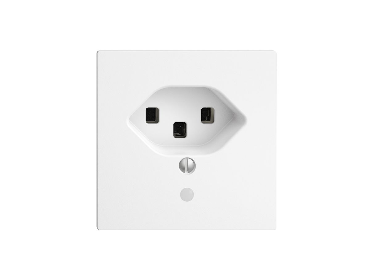 Steckdose EDIZIOdue T23 16A weiss mit LED grün, Steckklemmen