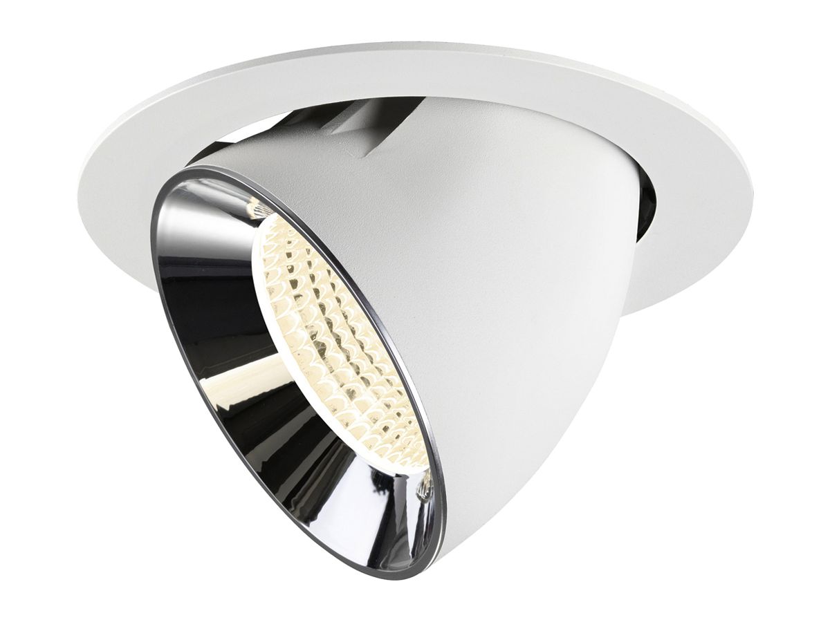 LED-Downlight SLV NUMINOS GIMBLE XL 24W 3800lm 4000K WB DALI Ø175 ws/cr