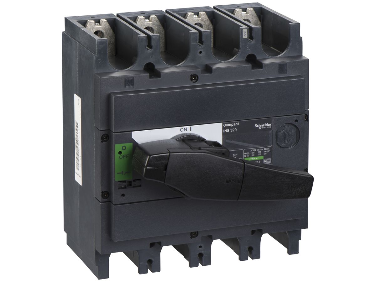 Lasttrennschalter Schneider Electric INS 4L 320A mit Drehgriff schwarz