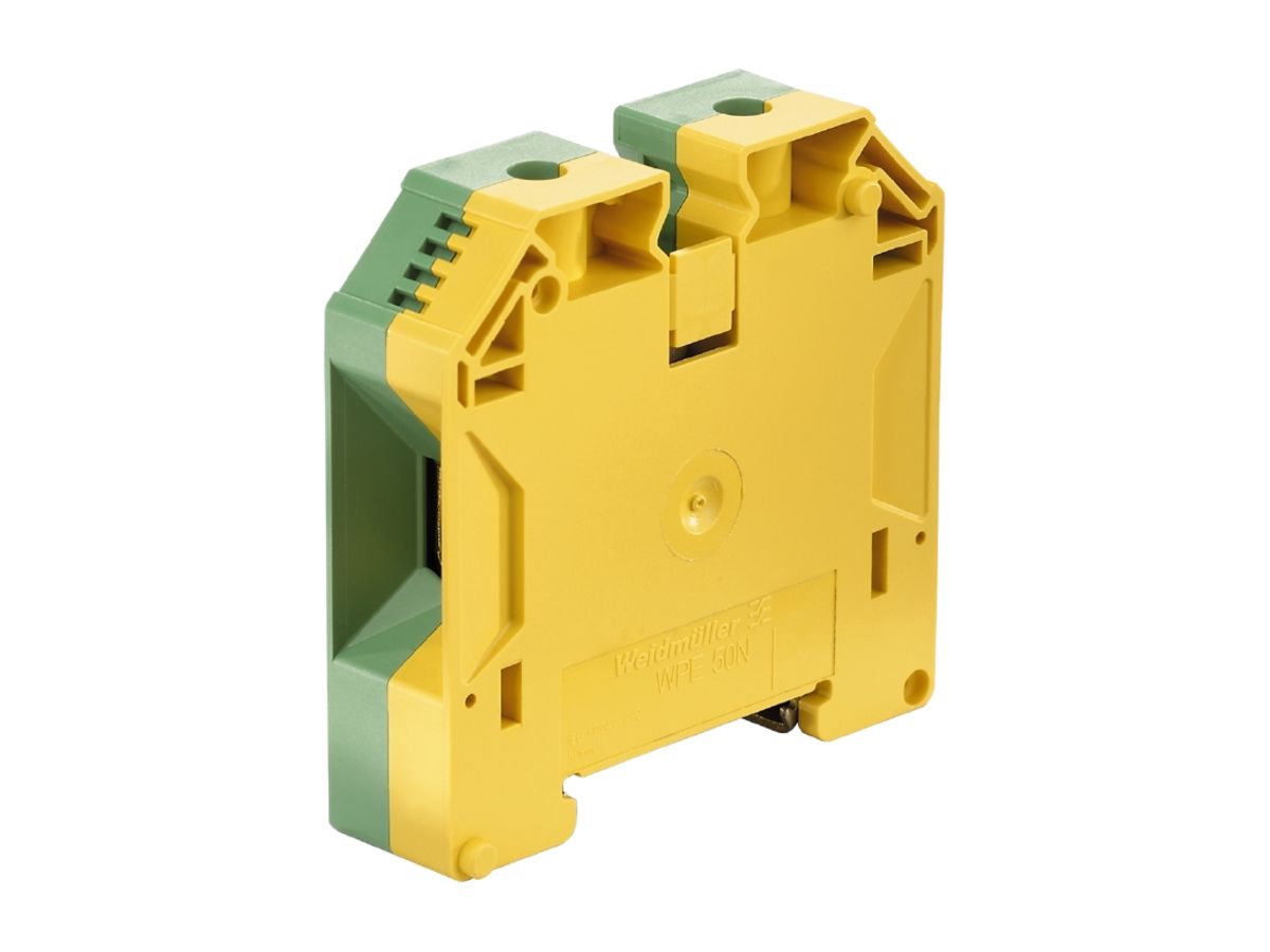 Schutzleiter-Reihenklemme Weidmüller WPE N Schraubanschluss 50mm² grün-gelb
