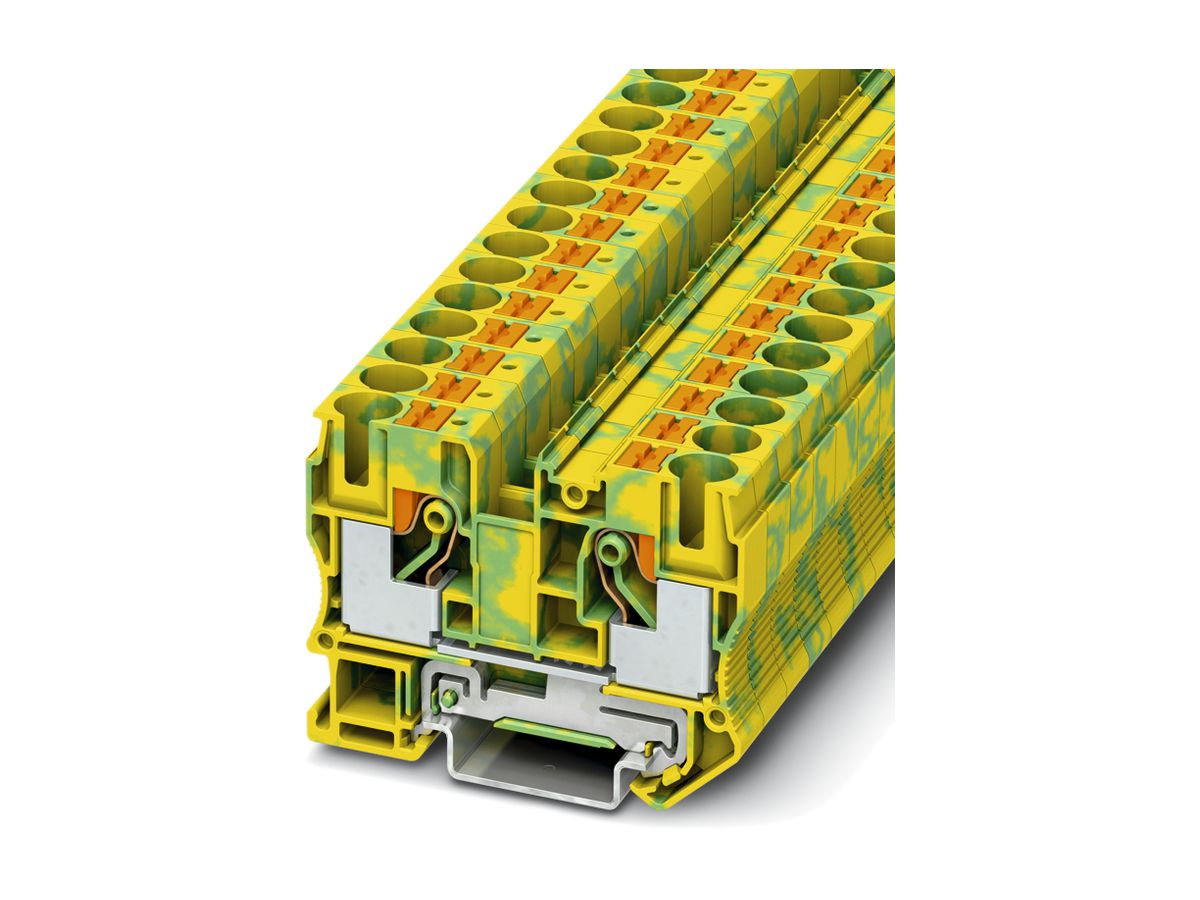 Schutzleiterklemme 0.5…16mm² Push-in-Anschluss grün/gelb PT 10-PE