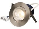 EB-LED-Spot maxLUCE ROUND 230 8W 930lm 4000K IP44 MB DIM Ø95mm Nickel 36°
