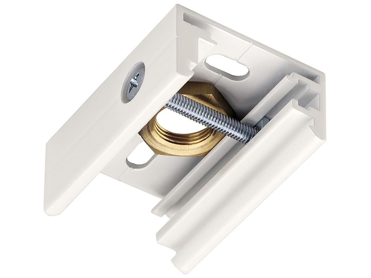 AP-/Pendel-Montageclip SLV für AP-Stromschiene EUTRAC 3-phasig, weiss