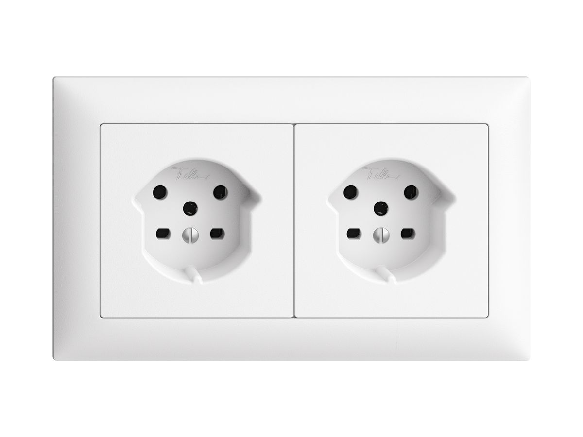 UP-Kombination I-I EDIZIOdue 2×T15 horizontal weiss