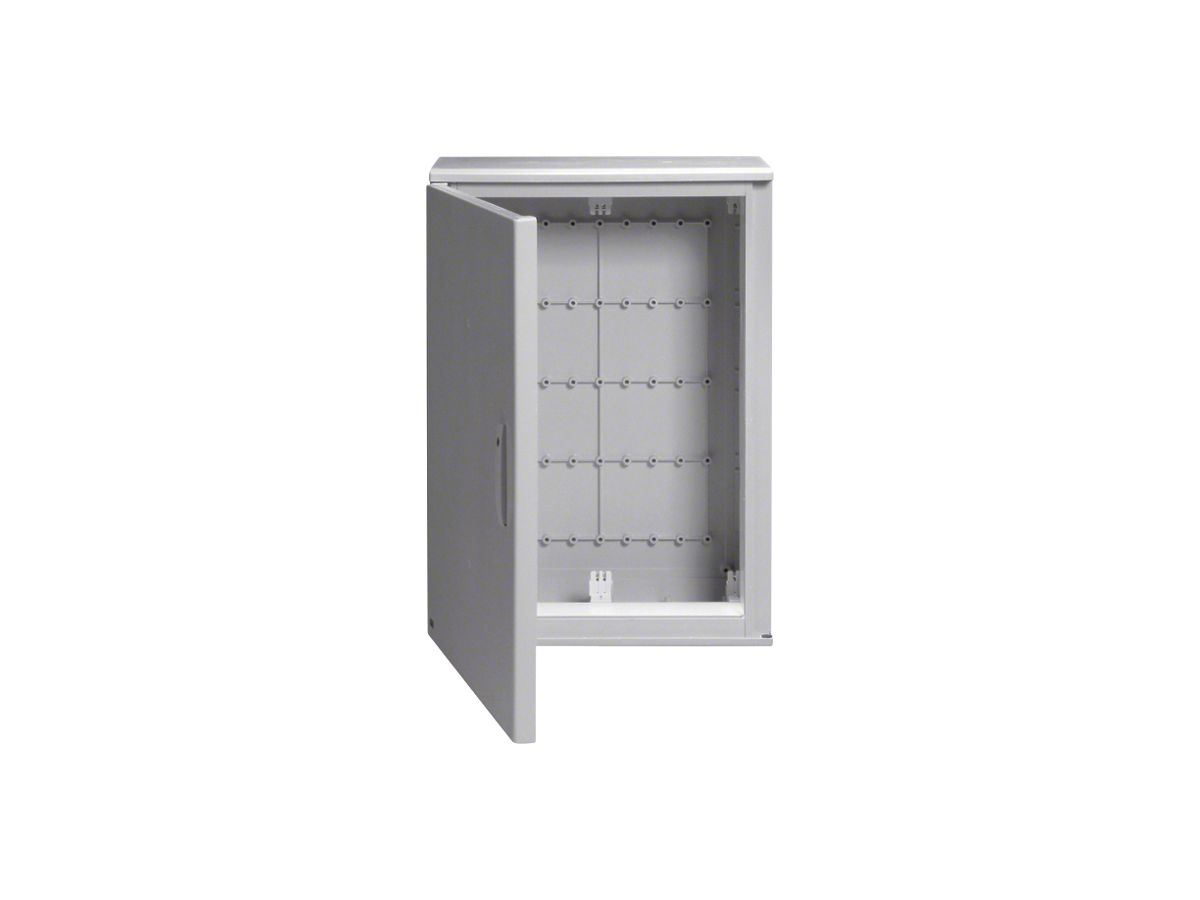 Wandschrank Hager Univers 120 Module 5 Reihen 24TE SK II IP65 grau