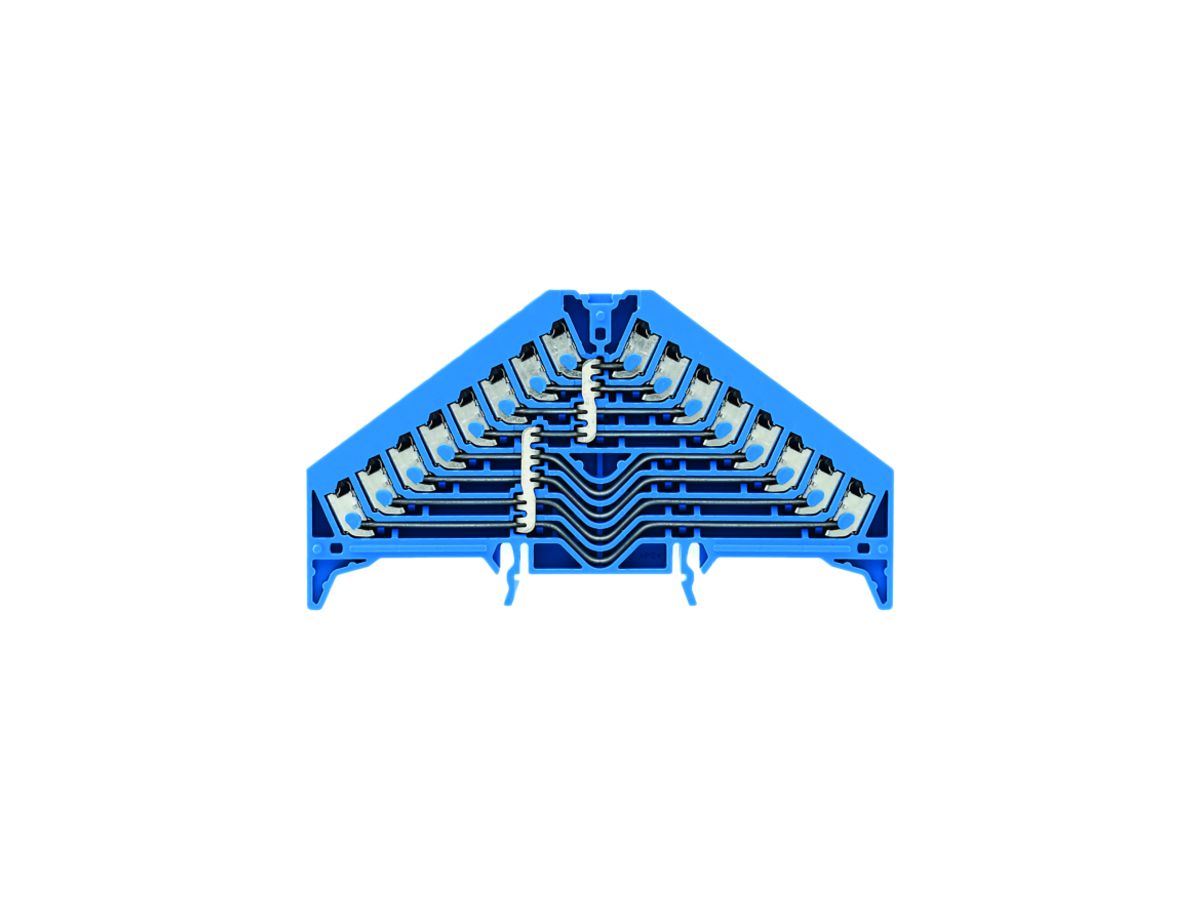 Potentialverteilerklemme Weidmüller PPV 8L PUSH IN TS35×7.5 blau