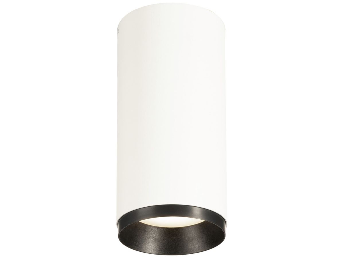 LED-Deckenleuchte SLV NUMINOS M DALI 20W 2120lm 4000K 36° Ø85×185mm weiss