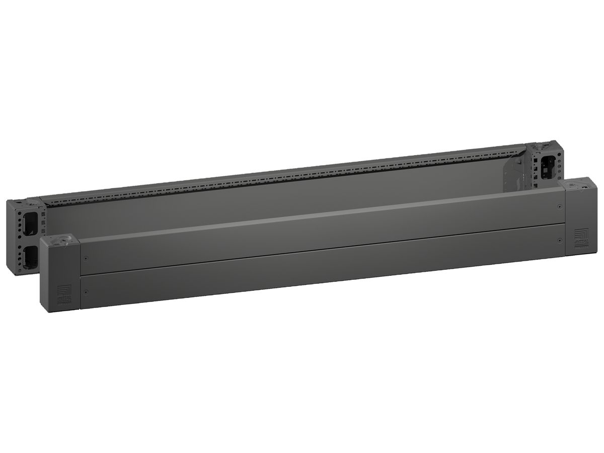 Sockelblende Rittal VX 8660.026 1600×200mm vorder-/rückseite schwarz Stahl 2Stk