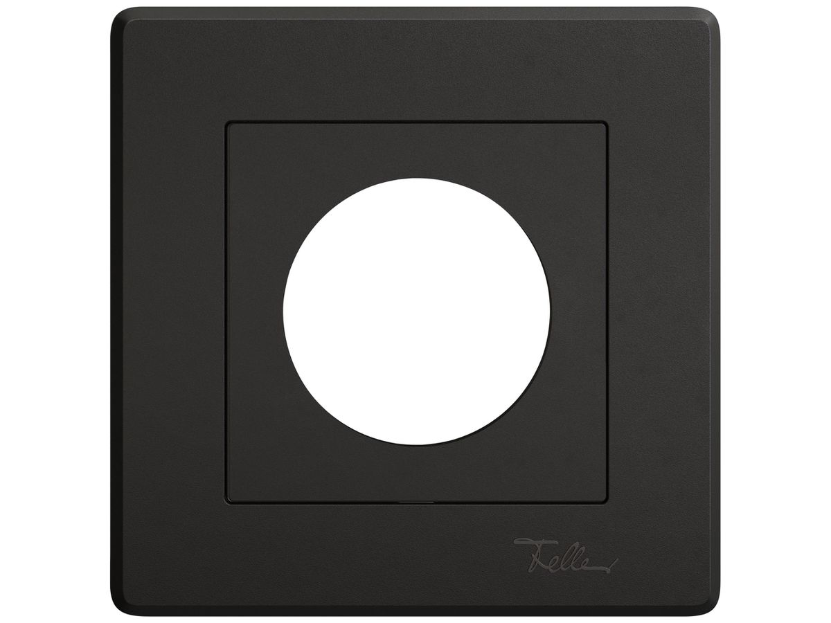 UP-Abdeckset EDIZIO.liv SNAPFIX® Thermostat 96×96×7mm schwarz IP20
