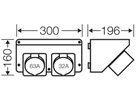 Connection Box Hensel Mi, CEE 32A, + CEE 63A, 5 P, 400V, 6h