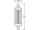 LED-Lampe LEDVANCE SLIM LINE R7s 9.5W 1055lm 827 DIM klar Ø20×78mm