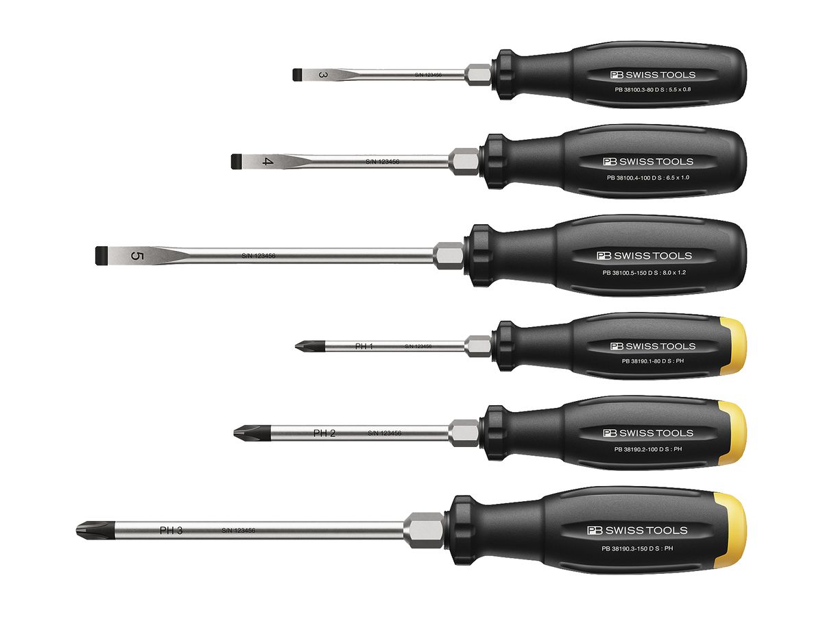 Schraubenzieher-Set PB SwissGrip Evo 6-tlg