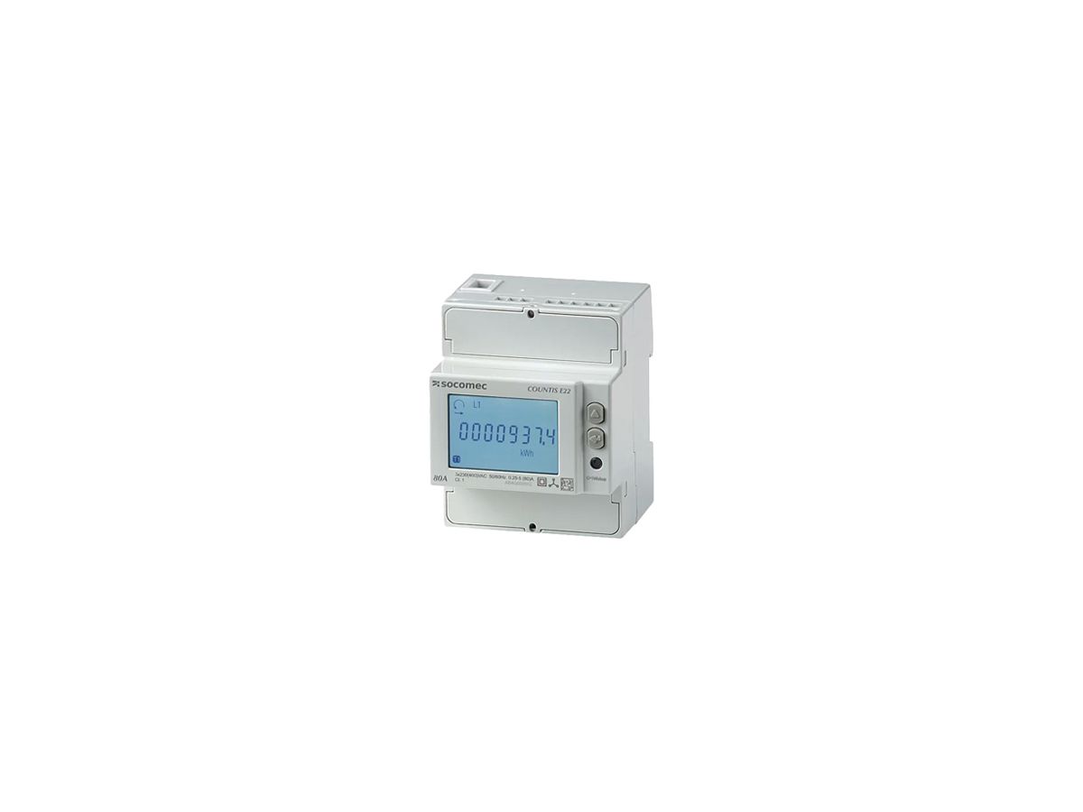REG-Energiezähler COUNTIS E22 3P direkt 80A Impuls MID