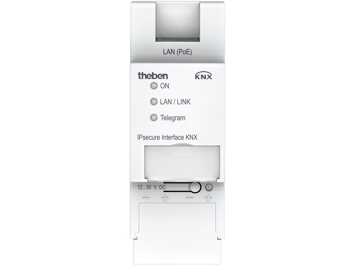 REG-IP-Schnittstelle Theben IPsecure-Interface KNX, 5 Tunneling Server, 2TE