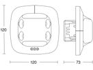 EB-Präsenzmelder Steinel Dual US COM1 360° h=2.8m 20m×3m