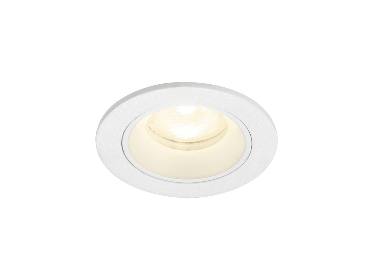 EB-LED-Deckenleuchte SLV NUMINOS XS 6.9W 1000lm 4000K WB DALI DIM Ø65×45mm ws