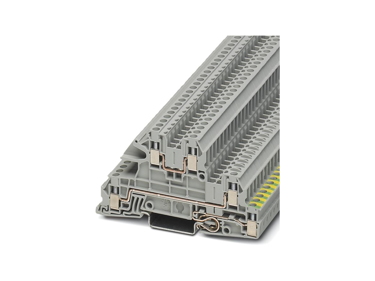 Installationsklemme 0.2…4mm² L/L/PE Schraubanschluss grau