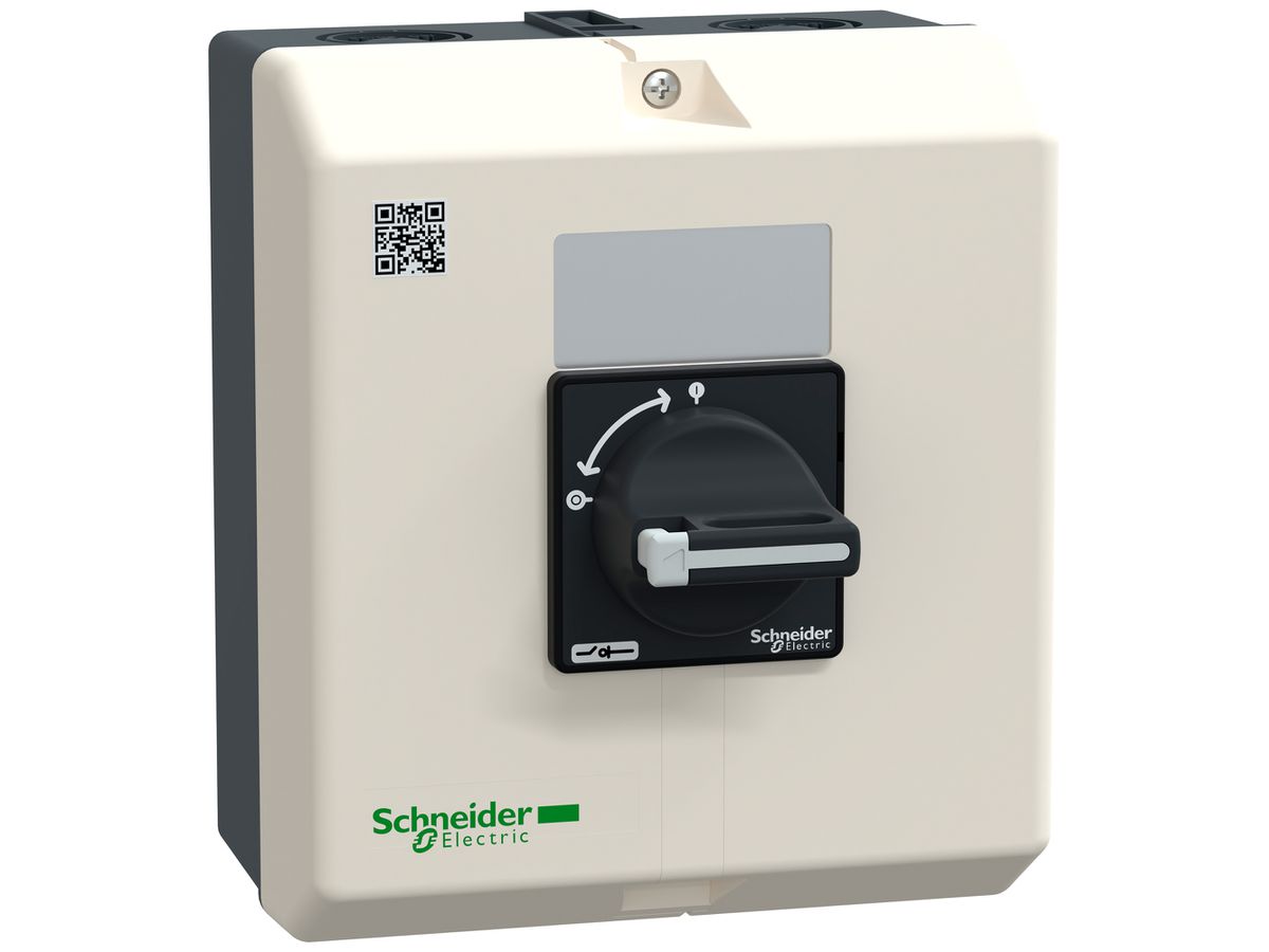 AP-Anlageschalter Schneider Electric Vario 50A 4P schwarz N-vorauseilend IP65