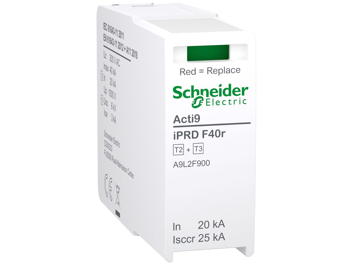 Steckmodul Acti9 iPRD F40r TN-C TN-S TT 1P 240V 1TE