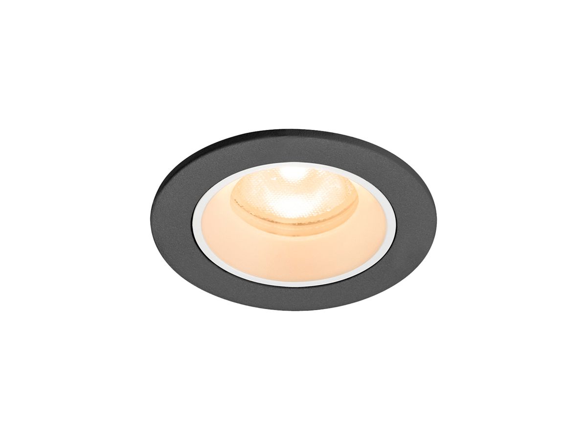 EB-LED-Deckenleuchte SLV NUMINOS XS 6.9W 900lm 2700K WB DALI DIM Ø65×45mm sz/ws