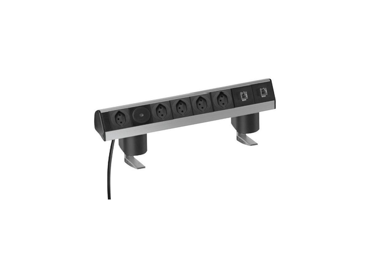 Tischanbaumod.5×T13 mit Sch.+2×RJ45 Dock economy Data Term.6