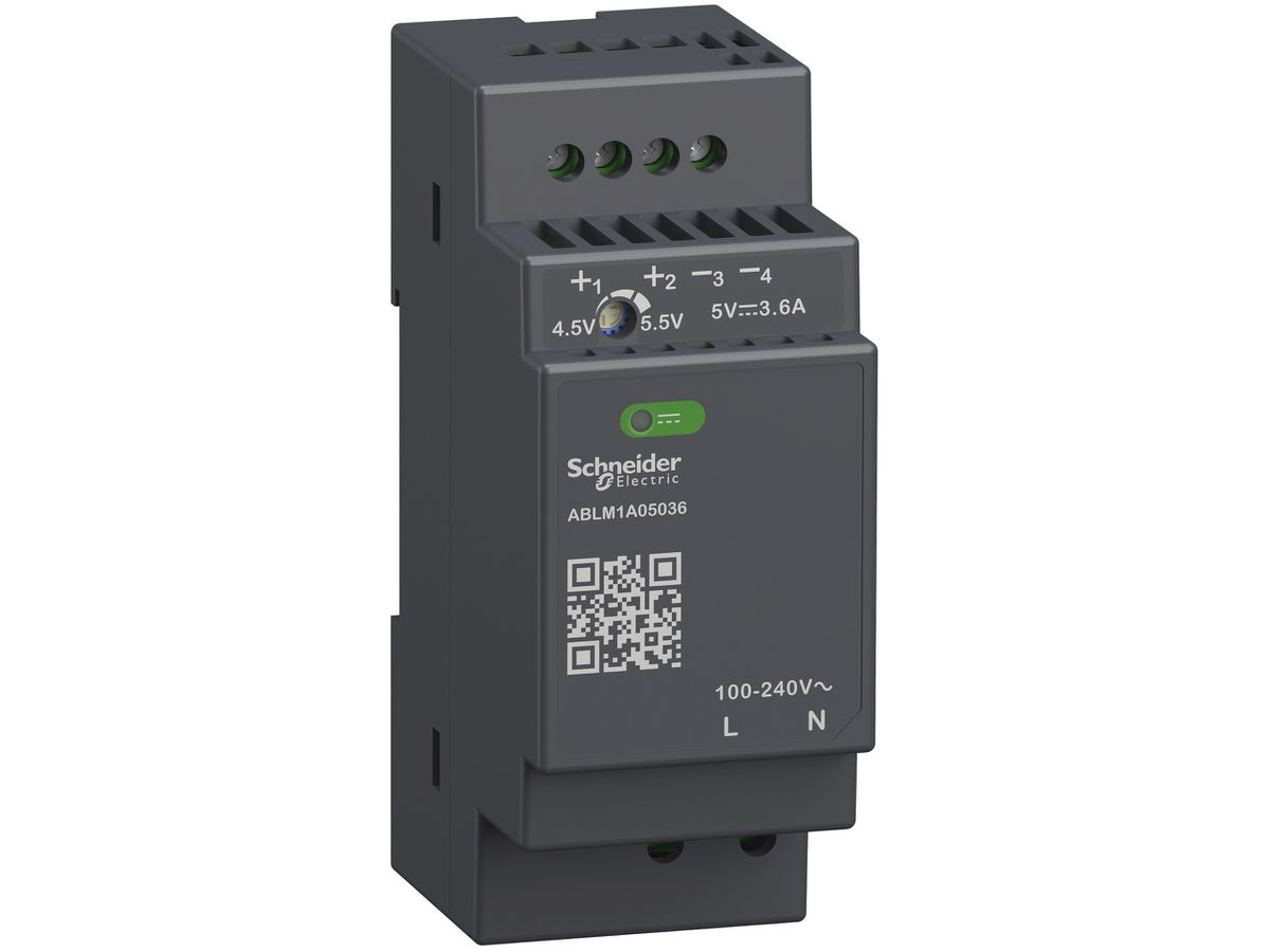 Spannungsversorgung SE MODULAR, getaktet, 100…240VAC, 5VDC, 3.6A, 18W
