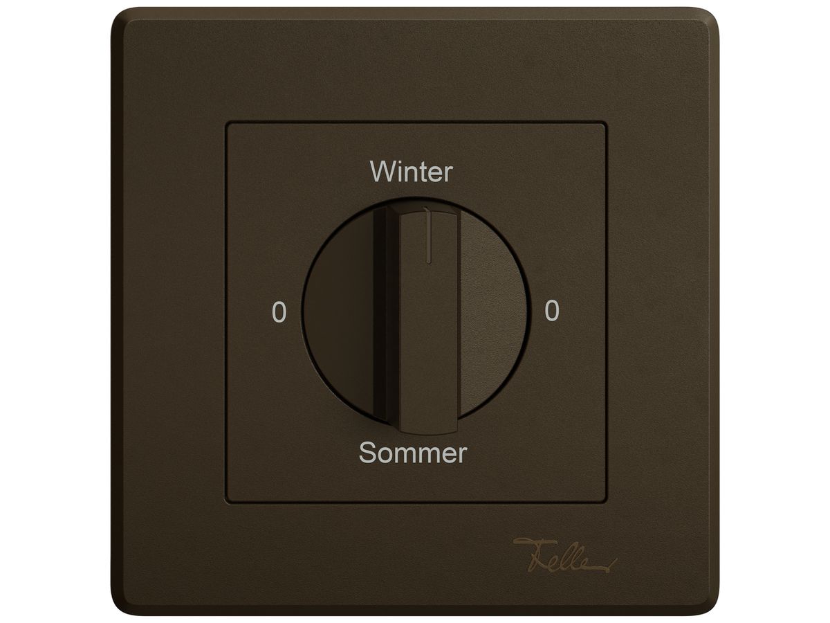 UP-Montageset EDIZIO.liv SNAPFIX® f.Drehschalter m.Griff 0-Winter-0-Sommer br