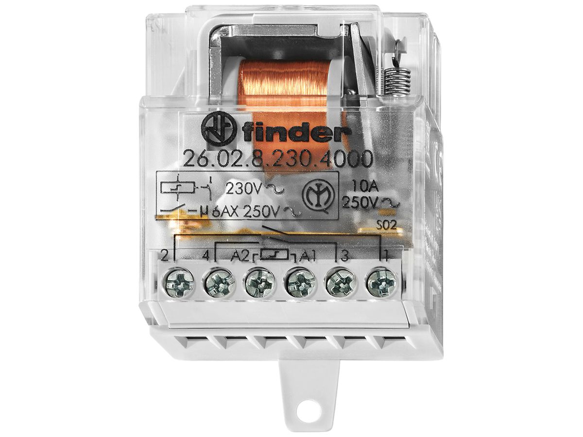 Schrittschalter FINDER 26.02 230VAC 2NO 10A/250VAC AgSnO2