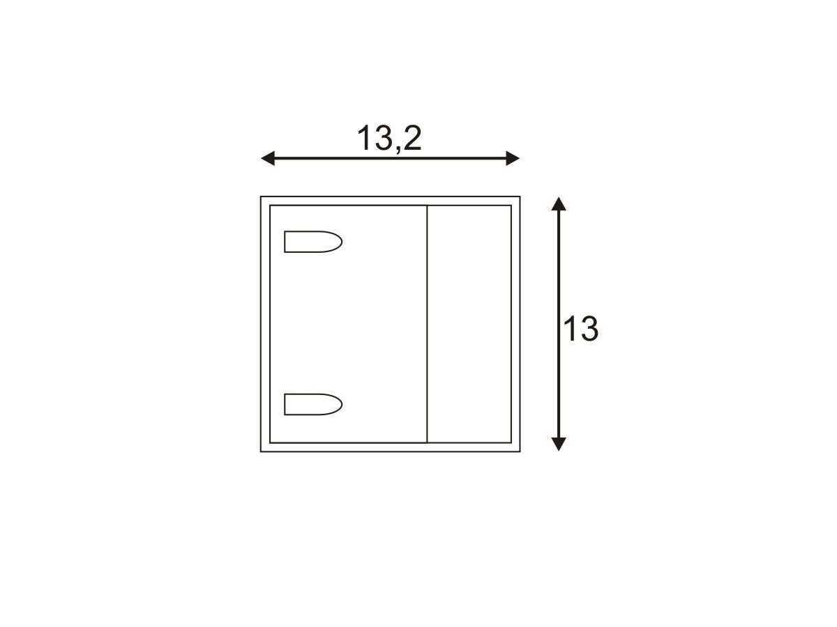 LED-Wandleuchte SLV LOGS WALL, 9.5W 520lm 3000K IP44 anthrazit