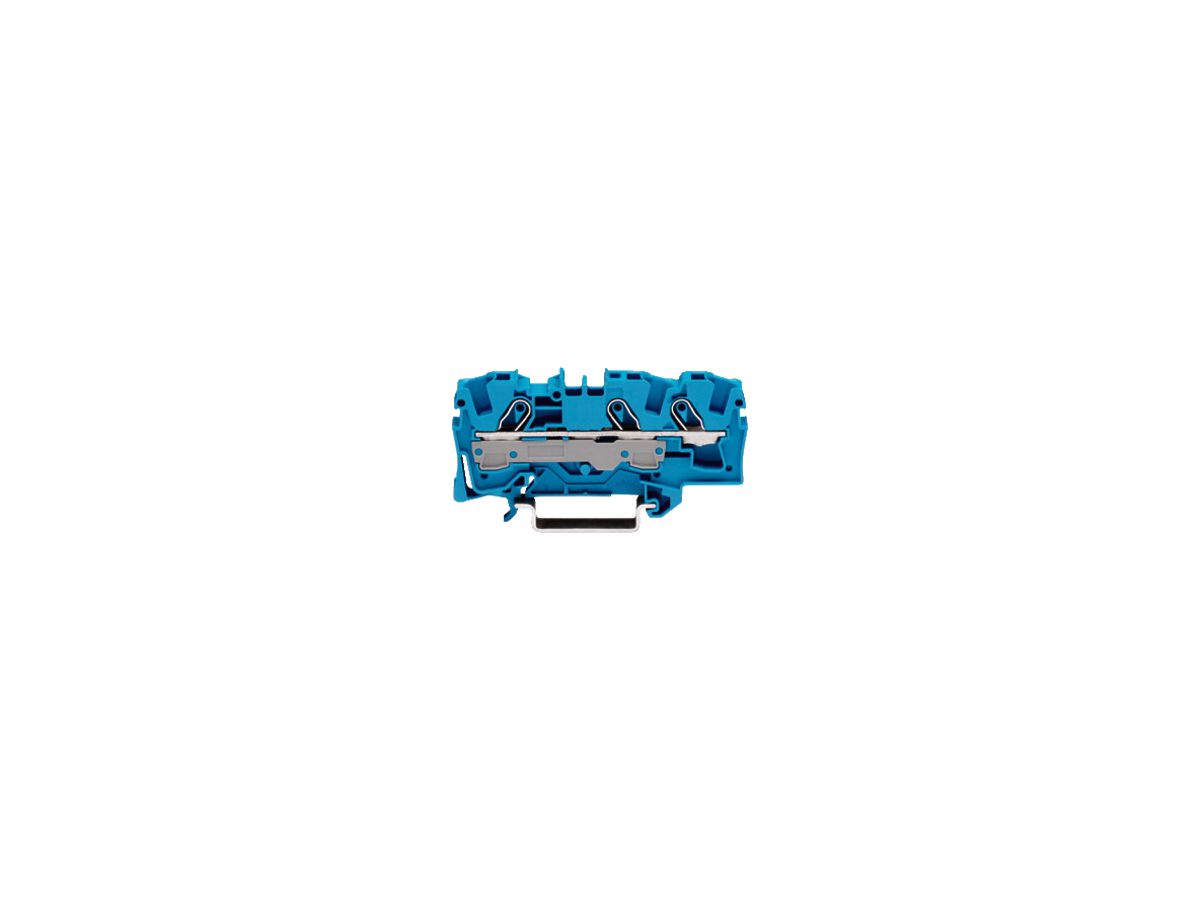 Durchgangsklemme WAGO TOPJOB-S 6mm² 3L blau Serie 2006