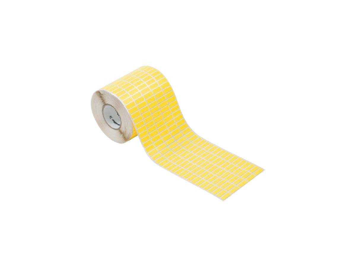 Etikette Weidmüller THM selbstklebend 18×6mm Baumwollgewebe, gelb