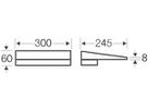 Schutzdach Hensel Mi DB 30 300×60×245mm