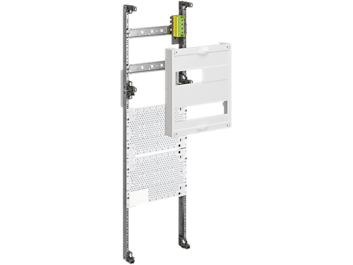 Mediafeld Hager für AP-Feldverteiler 6-reihig, 2 Reihen modular