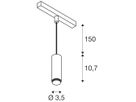 LED-Pendelleuchte SLV LALU 8W 700lm 3000K DALI Ø34.5mm Bronze