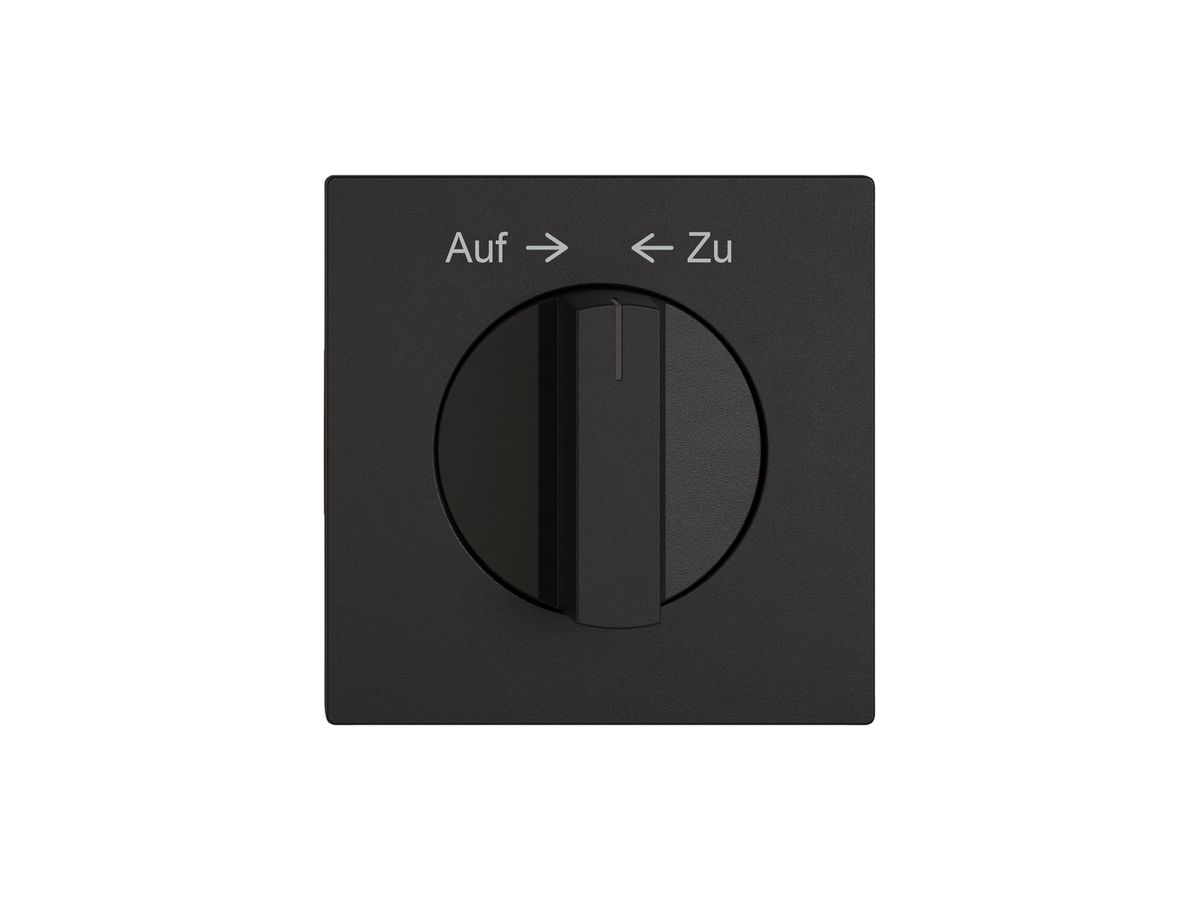Montageset EDIZIO.liv SNAPFIX® f.Drehschalter m.Griff Auf → ← Zu sz