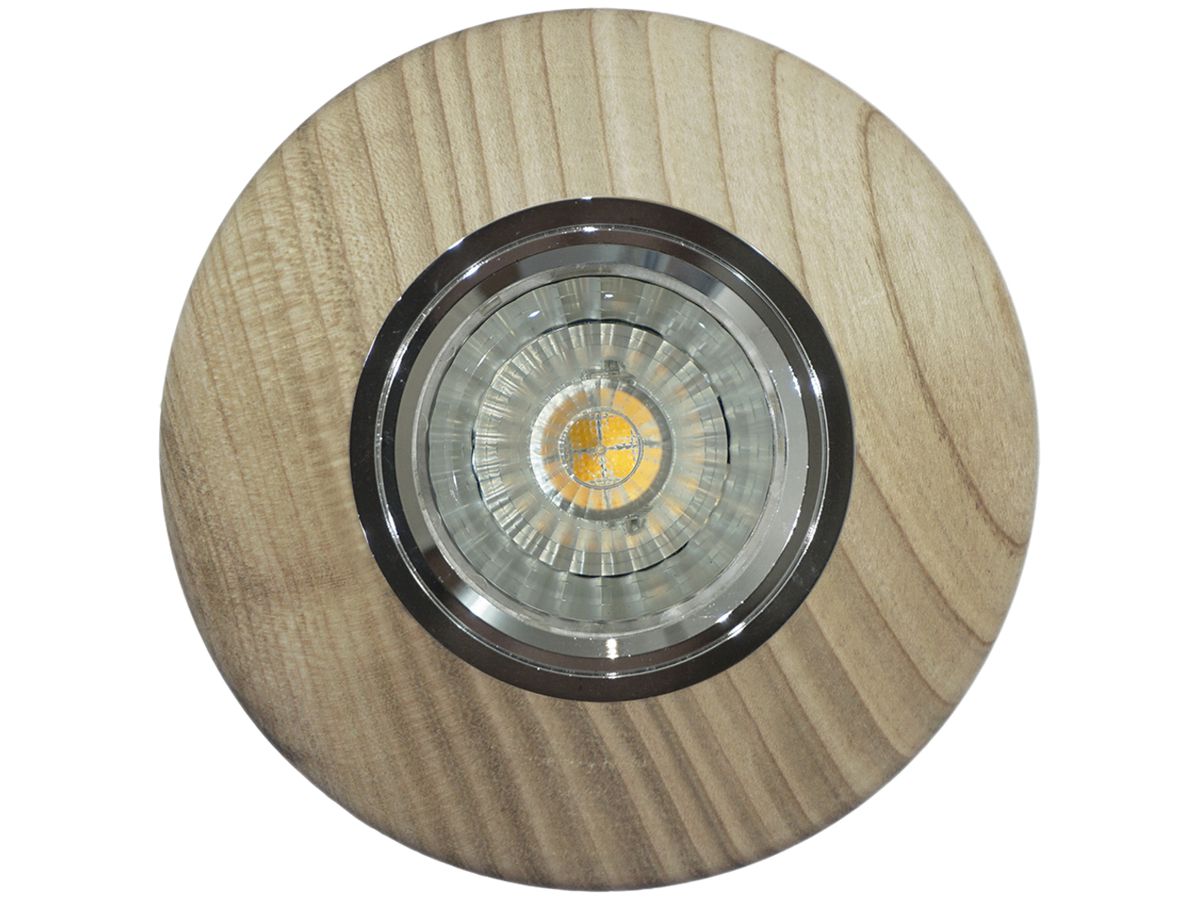 EB-LED-Leuchte Piccolo GU10, 230V, ohne Leuchtmittel, Kirschbaum