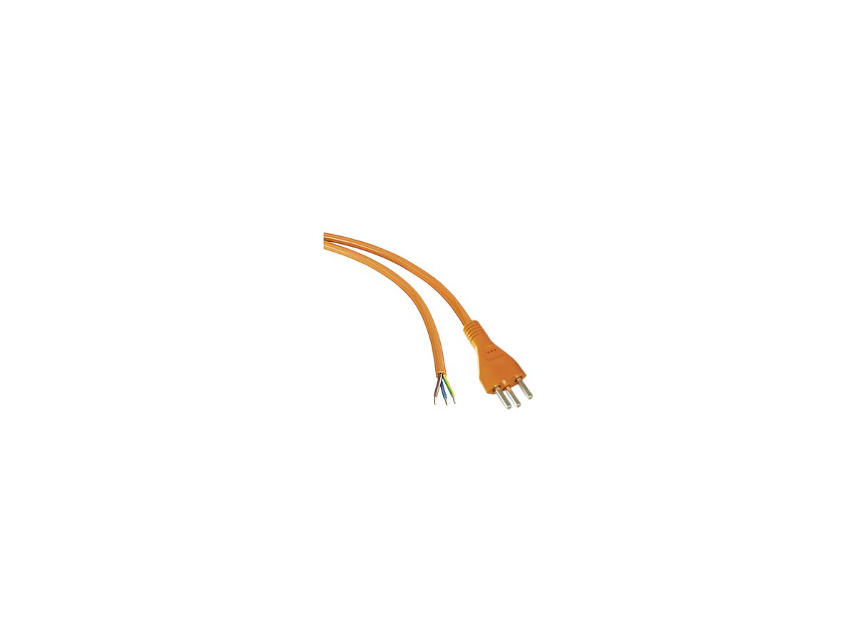 Anschlusskabel 3×2.5mm² 5m PUR Stecker T23 angespritzt orange