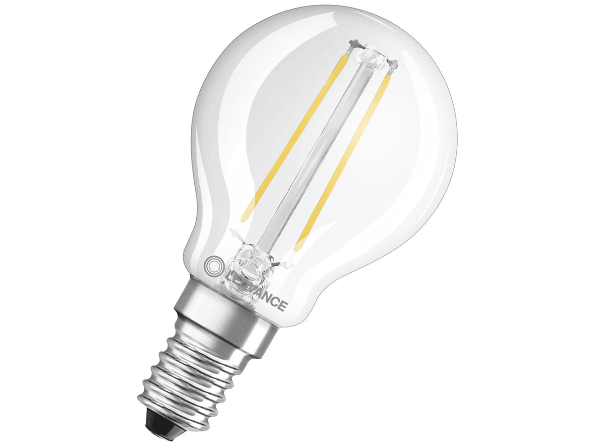 LED-Lampe LEDVANCE CLAS P E14 2.5W 250lm 2700K Ø45×77mm klar