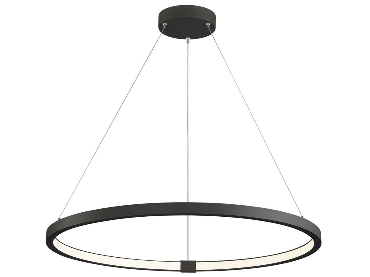 LED-Pendelleuchte SLV ONE 80 DALI 35W 2200lm 3000/4000K Ø800×30mm schwarz