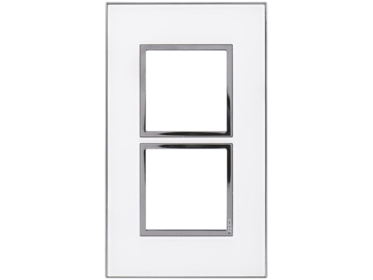 UP-Kopfzeile Legrand Arteor 2×1, vertikal, mirror white