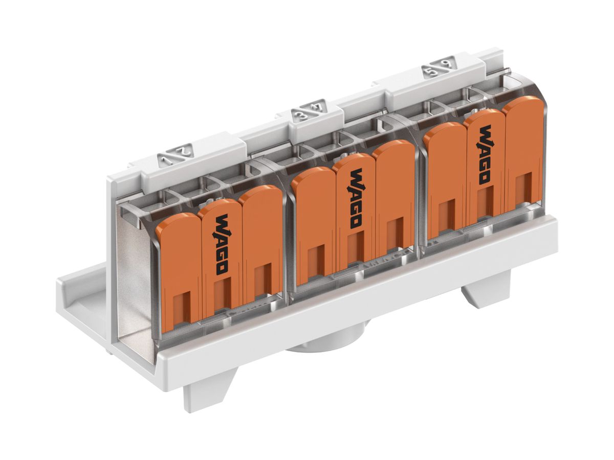 Klemmenhalterung Spelsberg zu Abox 025/040 für Klemmen WAGO