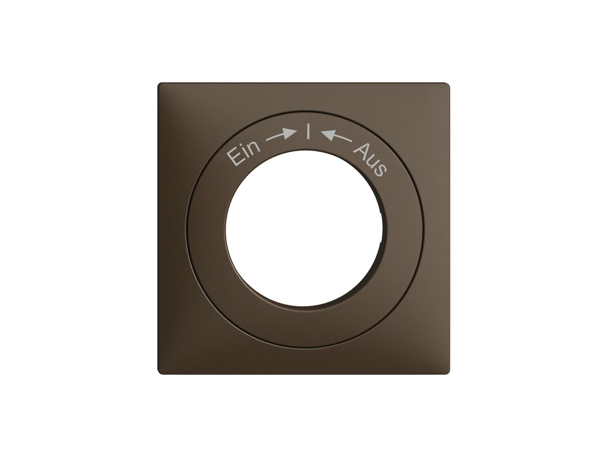 Frontset Ein->I<-Aus EDIZIOdue coffee 60×60mm für Schlüsselschalter