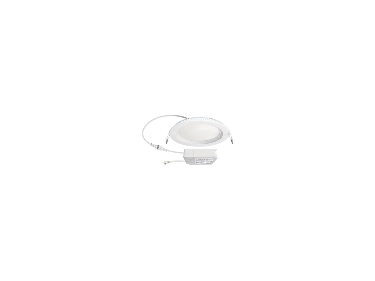 LED-Downlight ESYLUX ELSA-2 Ø180 DALI 9W 3000K, 850lm, weiss