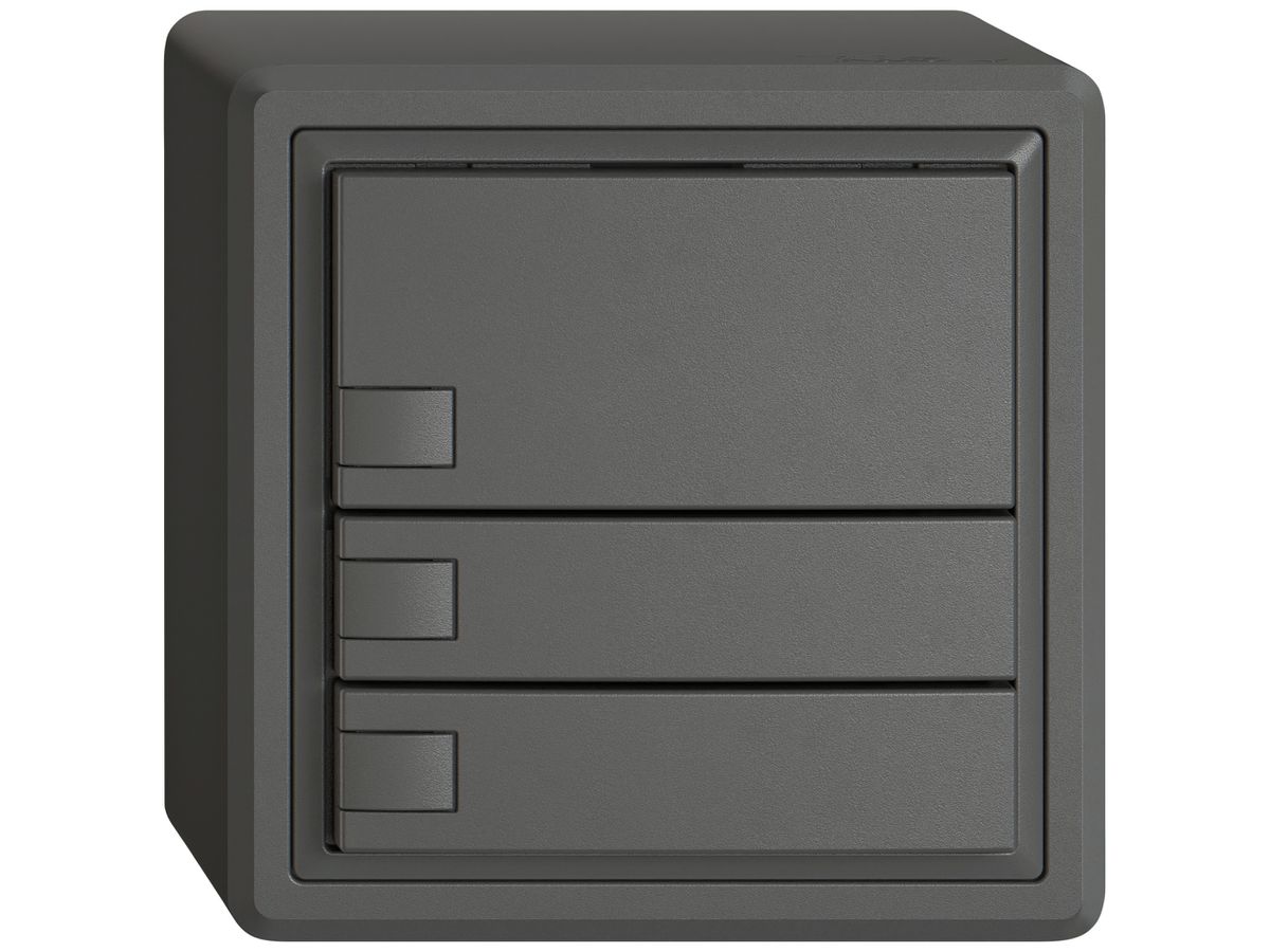 AP-KNX-Taster RGB EDIZIO.liv SNAPFIX® Temperaturfüh.o.LED 3×Taste 1-Tbed.dgu