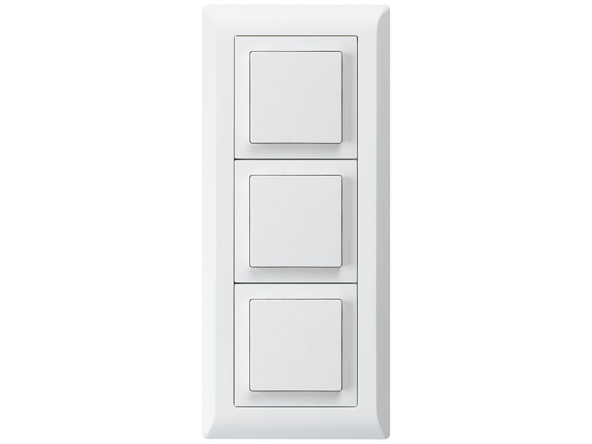 UP-Kombination kallysto.line Gr.I-I-I vertikal 3×Schalter S3 weiss