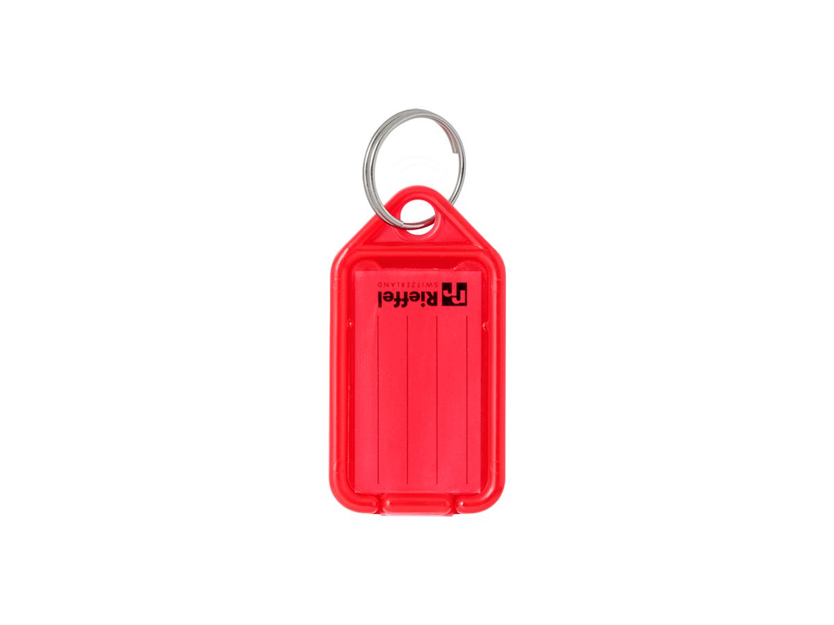 Bezeichnungsschild Rieffel KT 1050 31×53mm Kunststoff rot 50Stk