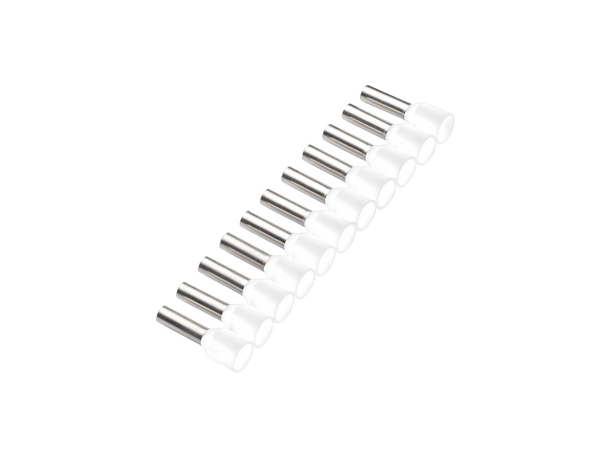 Aderendhülse Cimco 0.75mm² 8×14mm Kupfer PP weiss Bandware