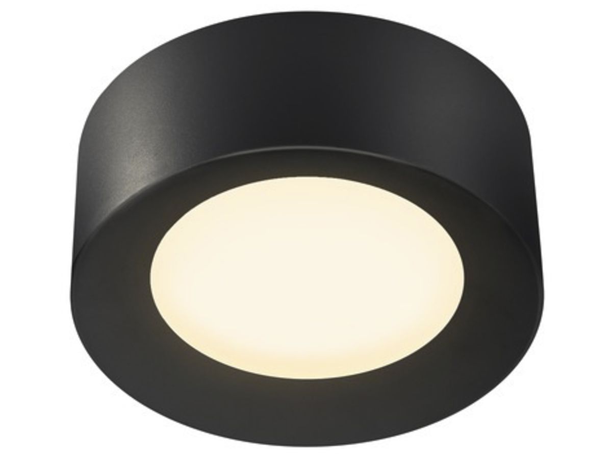 LED-Deckenleuchte SLV FERA 25 DALI 19.5W 1650lm 3000/4000K Ø200×75mm schwarz