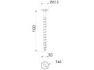 Tellerkopf-Holzschraube BET HT 10x100 TD T40 Ø10×100mm